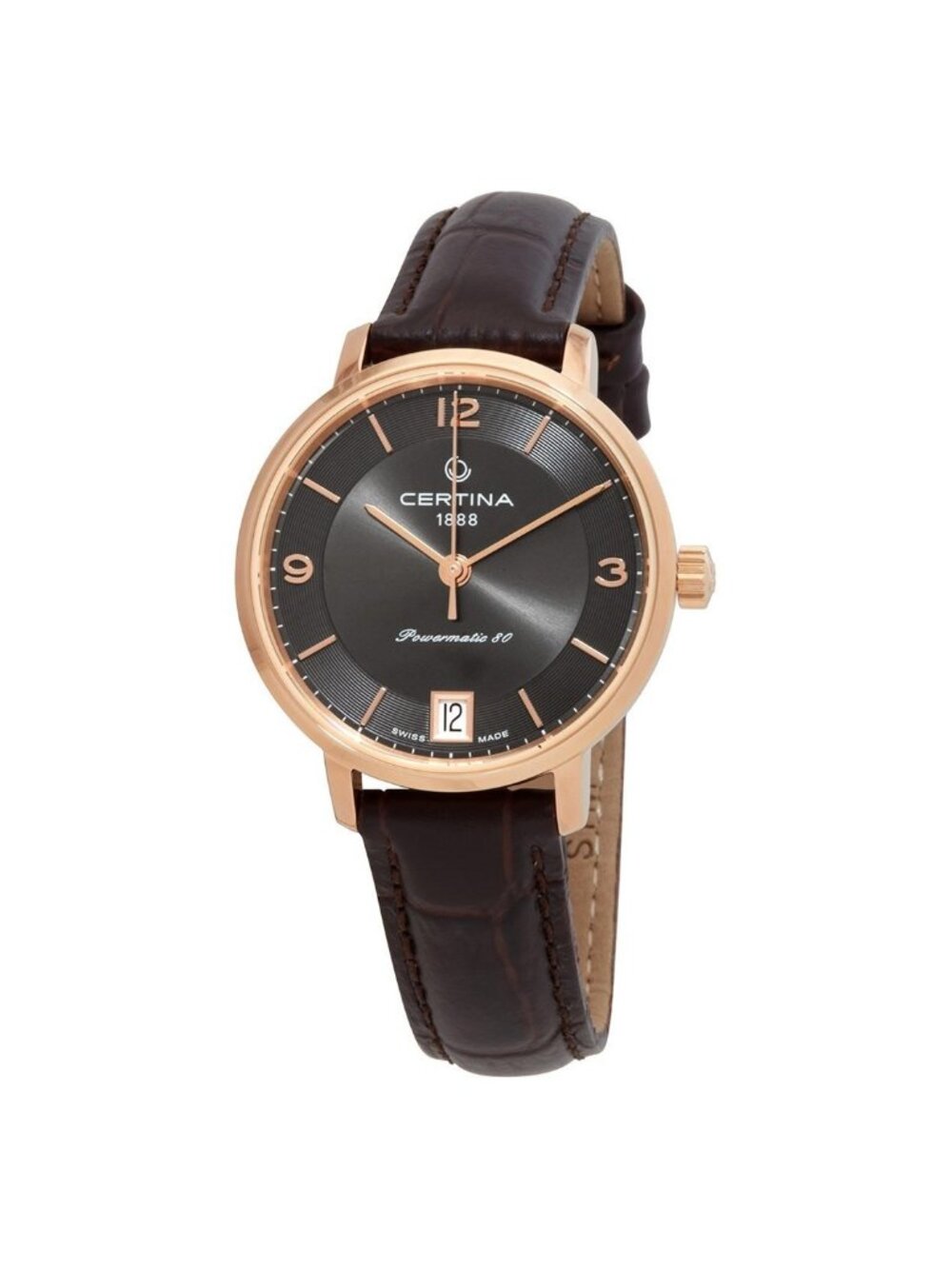 NWT Certina DS Caimano Automatic Anthracite Dial Ladies Watch